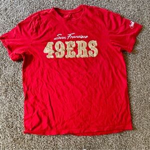 Nike Red 49ers Short Sleeve Tee